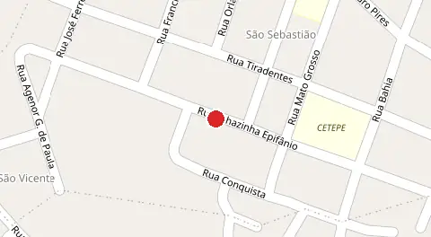 Mapa da localização