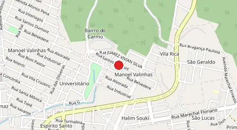 Mapa de Universitario