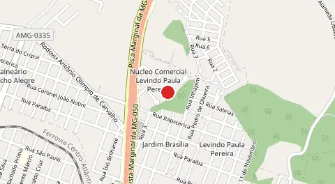 Mapa de Núcleo Comercial Levindo de Paula Pereira