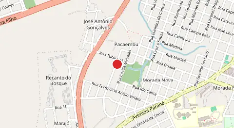 Mapa de Pacaembu