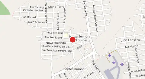 Mapa de Nossa Senhora de Lourdes