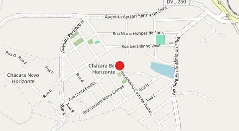 Mapa de Chácaras Belo Horizonte