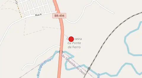 Mapa de Cachoeira da Ponte de Ferro
