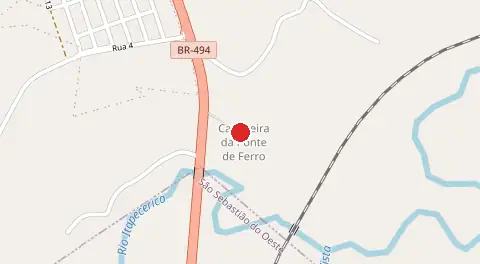 Mapa de Cachoeira Ponte de Ferro