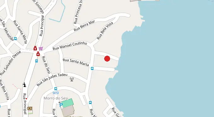 Mapa da localização