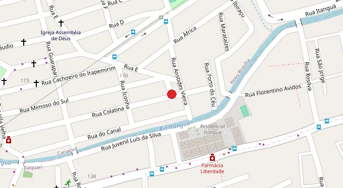 Mapa da localização