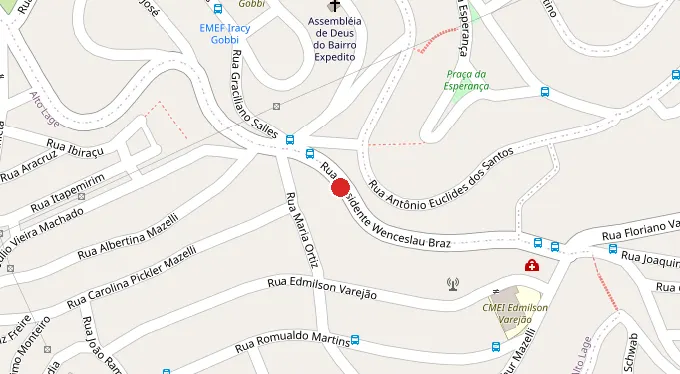 Mapa da localização