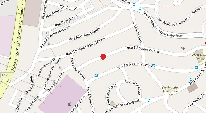 Mapa da localização