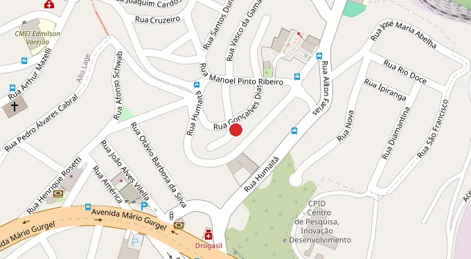 Mapa da localização