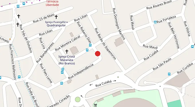 Mapa da localização