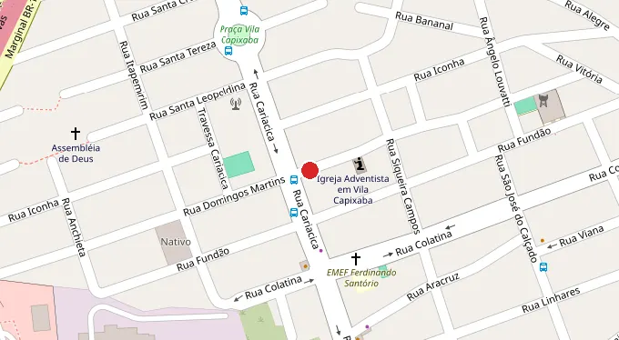 Mapa da localização