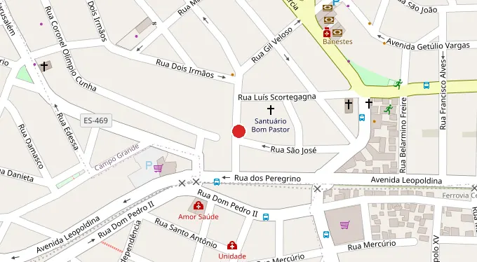 Mapa da localização