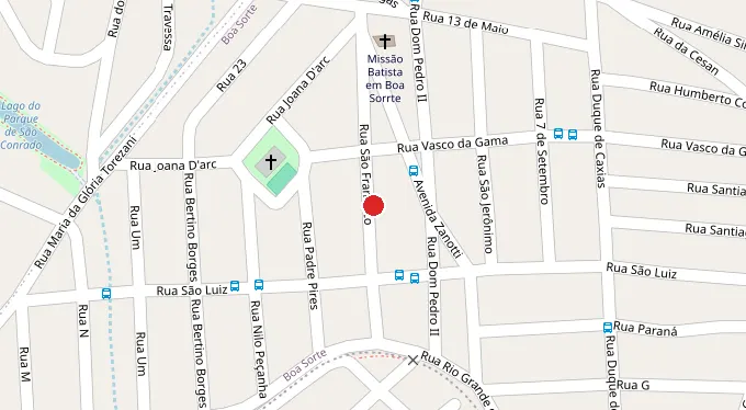 Mapa da localização
