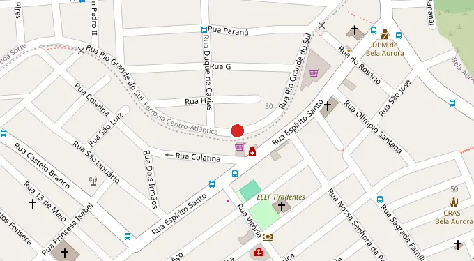 Mapa da localização