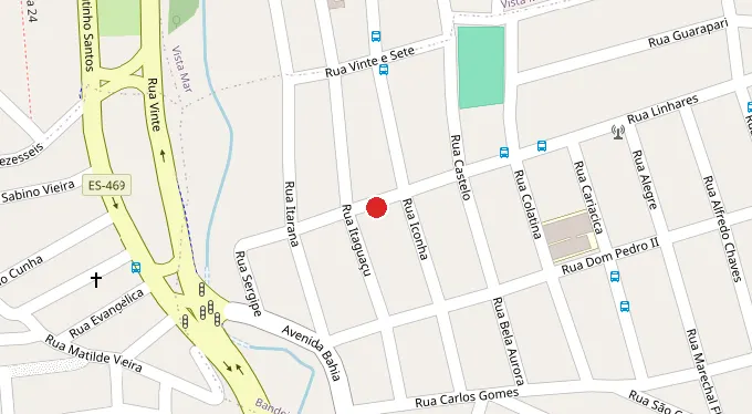 Mapa da localização
