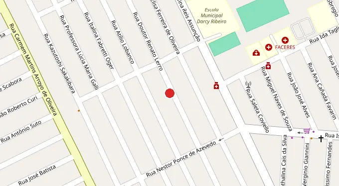 Mapa da localização