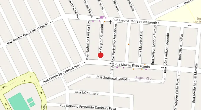 Mapa da localização
