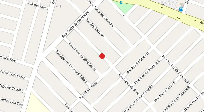 Mapa da localização