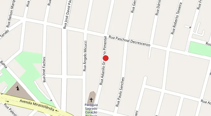 Mapa da localização