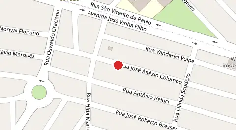 Mapa da localização