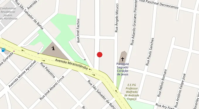Mapa da localização