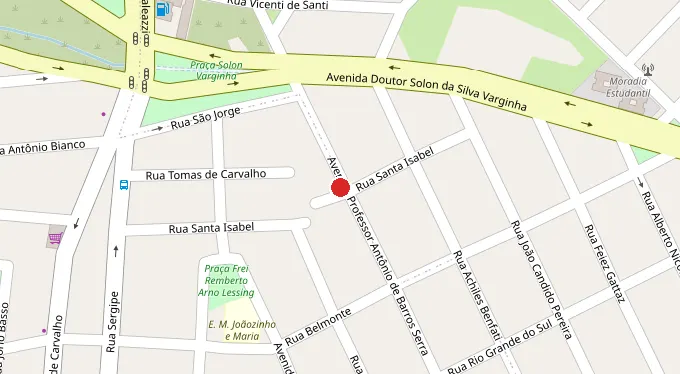 Mapa da localização