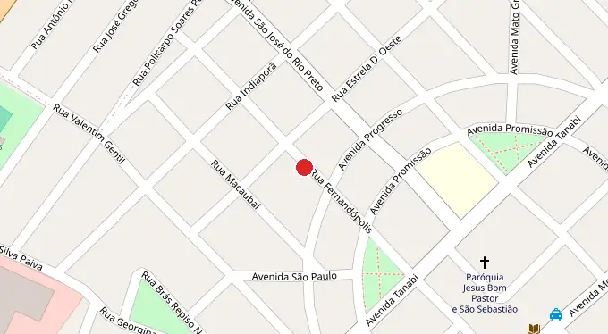 Mapa da localização