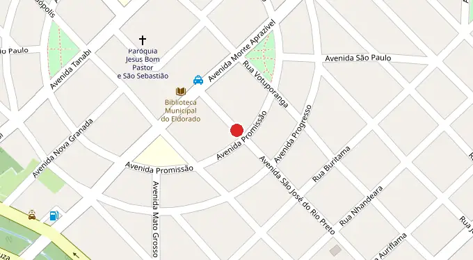 Mapa da localização