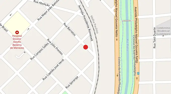 Mapa da localização