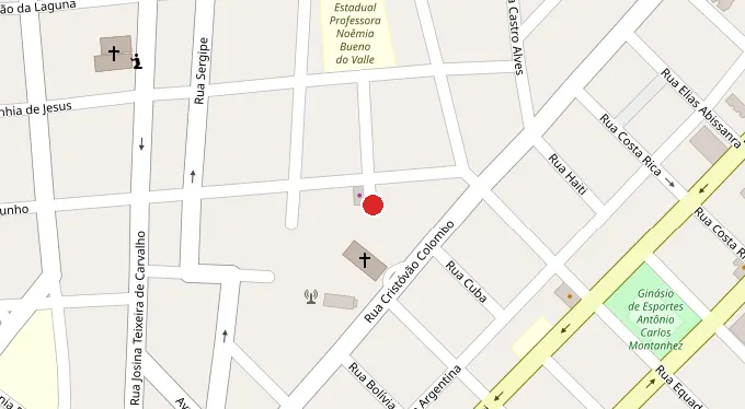 Mapa da localização