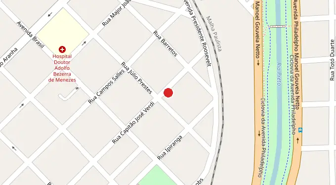 Mapa da localização
