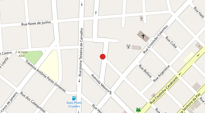 Mapa da localização