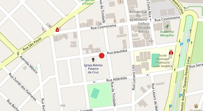 Mapa da localização