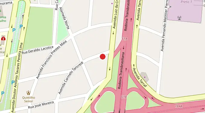 Mapa da localização