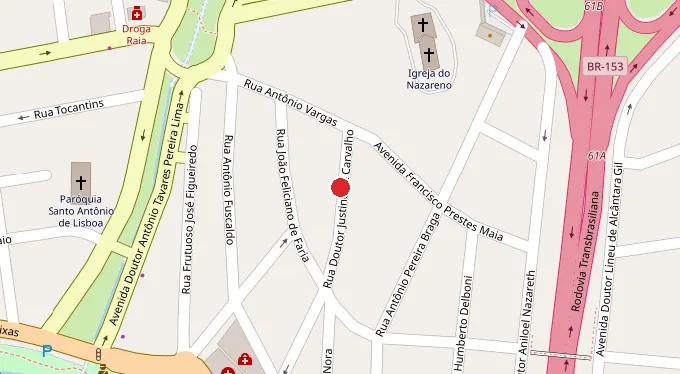 Mapa da localização