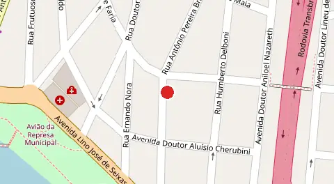Mapa da localização