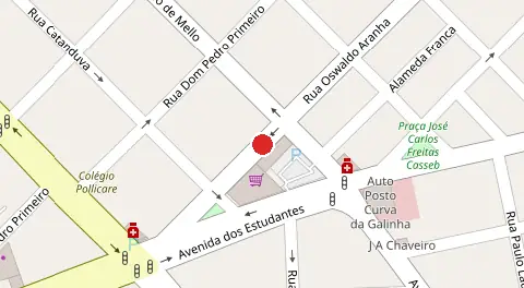 Mapa da localização
