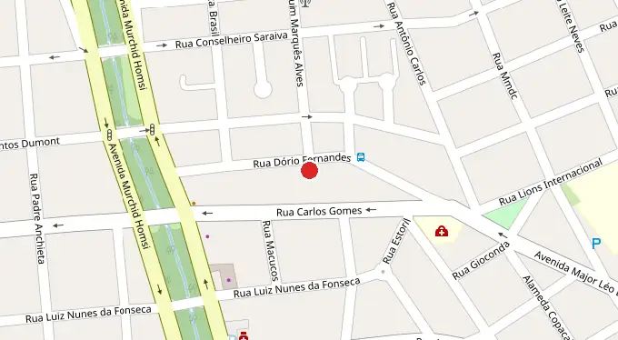 Mapa da localização