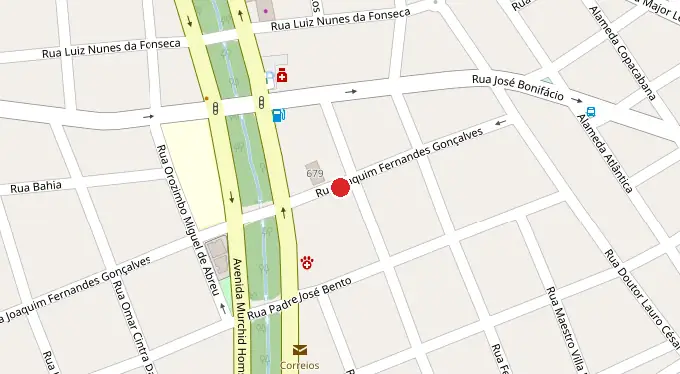 Mapa da localização