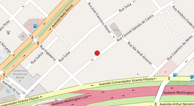 Mapa da localização
