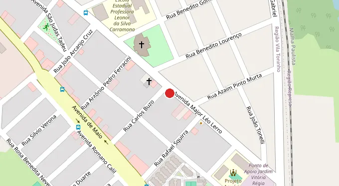 Mapa da localização