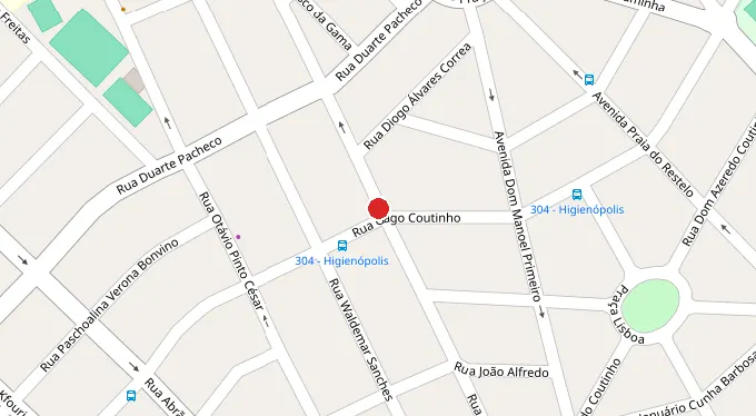 Mapa da localização