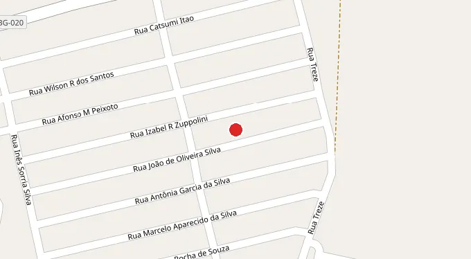 Mapa da localização