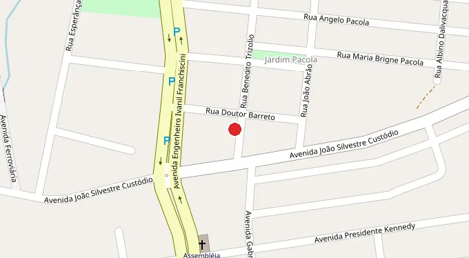 Mapa da localização
