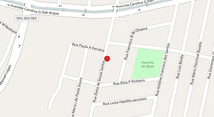 Mapa da localização