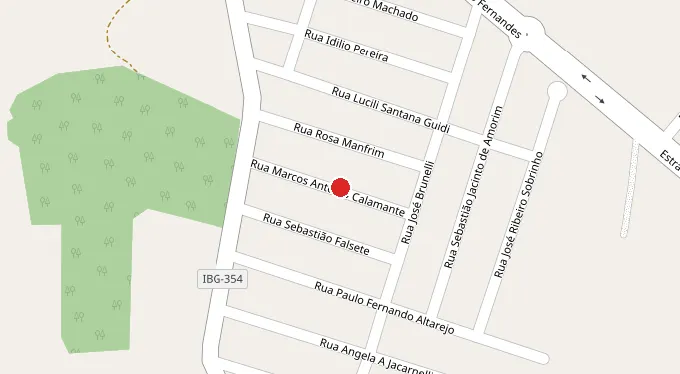 Mapa da localização
