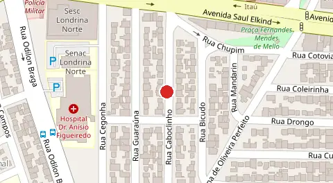 Mapa da localização