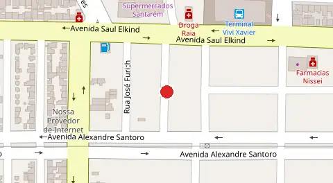 Mapa da localização