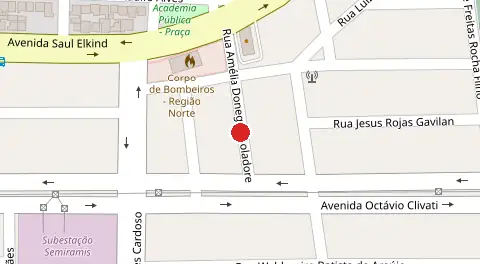 Mapa da localização