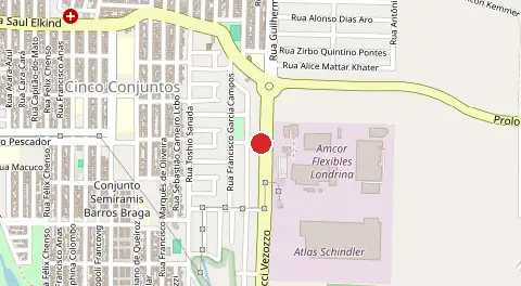 Mapa de Conjunto Habitacional Champagnat